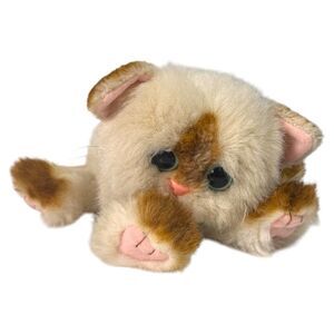 VINTAGE 2001 Tyco DSI Kitty Kitty Kittens rare satin bow Beige Brown Purring Cat